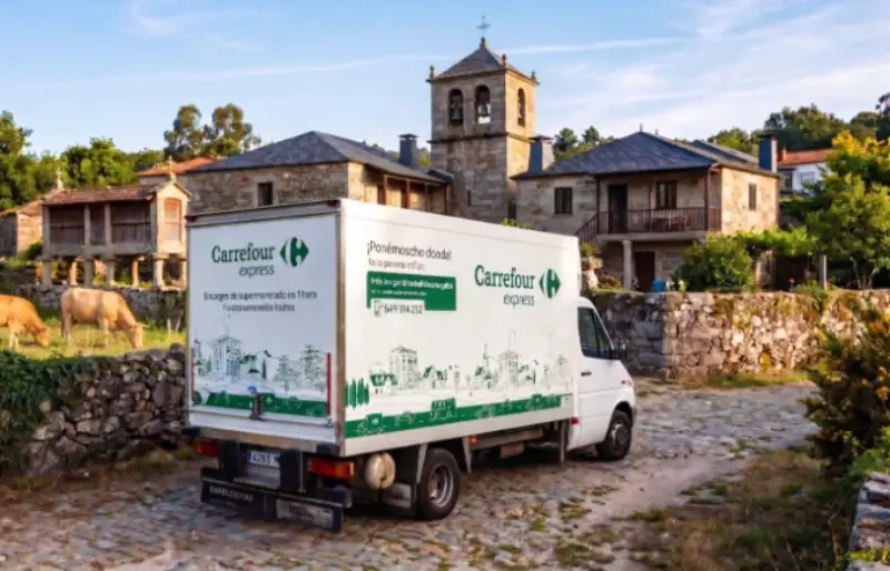La franquicia Carrefour presenta en Galicia un supermercado móvil franquicia carrefour express